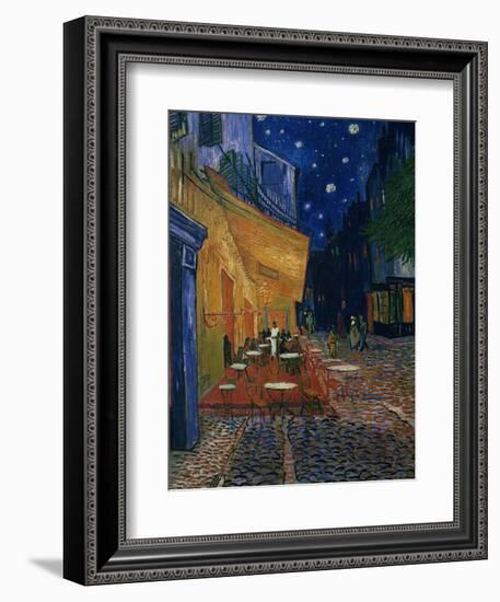 The Café Terrace on the Place du Forum, Arles, at Night, c.1888-Vincent van Gogh-Framed Photographic Print