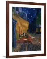 The Café Terrace on the Place du Forum, Arles, at Night, c.1888-Vincent van Gogh-Framed Giclee Print