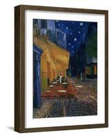 The Café Terrace on the Place du Forum, Arles, at Night, c.1888-Vincent van Gogh-Framed Giclee Print