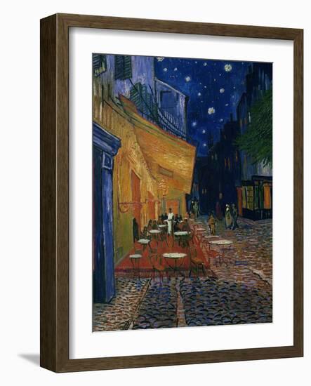 The Café Terrace on the Place du Forum, Arles, at Night, c.1888-Vincent van Gogh-Framed Giclee Print