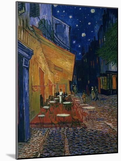 The Café Terrace on the Place du Forum, Arles, at Night, c.1888-Vincent van Gogh-Mounted Giclee Print