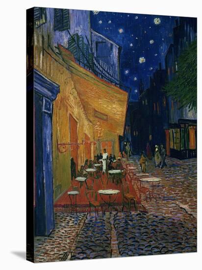 The Café Terrace on the Place du Forum, Arles, at Night, c.1888-Vincent van Gogh-Stretched Canvas