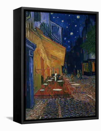 The Café Terrace on the Place du Forum, Arles, at Night, c.1888-Vincent van Gogh-Framed Stretched Canvas