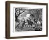 The Caffre War: Natives Attacking a Convoy, 19th Century-null-Framed Giclee Print