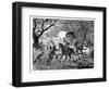 The Caffre War: Natives Attacking a Convoy, 19th Century-null-Framed Giclee Print