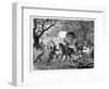 The Caffre War: Natives Attacking a Convoy, 19th Century-null-Framed Giclee Print