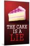 The Cake is a Lie Portal Video Game Poster Print-null-Mounted Poster