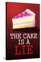 The Cake is a Lie Portal Video Game Poster Print-null-Stretched Canvas