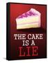 The Cake is a Lie Portal Video Game Poster-null-Framed Stretched Canvas