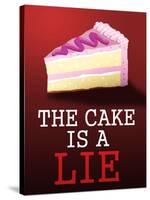 The Cake is a Lie Portal Video Game Poster-null-Stretched Canvas