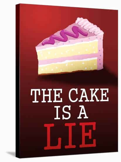The Cake is a Lie Portal Video Game Poster-null-Stretched Canvas