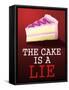 The Cake is a Lie Portal Video Game Poster-null-Framed Stretched Canvas