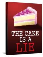 The Cake is a Lie Portal Video Game Poster-null-Stretched Canvas