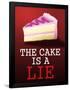 The Cake is a Lie Portal Video Game Poster-null-Framed Poster