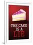 The Cake is a Lie - Portal Video Game-null-Framed Art Print