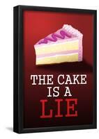The Cake is a Lie-null-Framed Poster