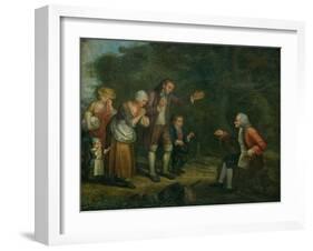 The Calas Family Before Voltaire at Ferney-null-Framed Giclee Print