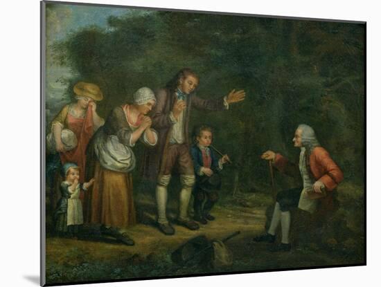 The Calas Family Before Voltaire at Ferney-null-Mounted Giclee Print