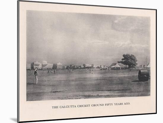 The Calcutta Cricket Ground, India, 1861 (1912)-null-Mounted Giclee Print