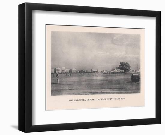 The Calcutta Cricket Ground, India, 1861 (1912)-null-Framed Giclee Print