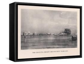 The Calcutta Cricket Ground, India, 1861 (1912)-null-Framed Stretched Canvas