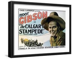 The Calgary Stampede, 1925, Directed by Herbert Blache-null-Framed Giclee Print