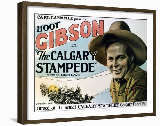 The Calgary Stampede, 1925, Directed by Herbert Blache-null-Framed Giclee Print