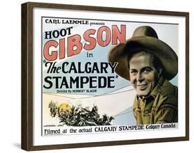 The Calgary Stampede, 1925, Directed by Herbert Blache-null-Framed Giclee Print