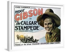 The Calgary Stampede, 1925, Directed by Herbert Blache-null-Framed Giclee Print