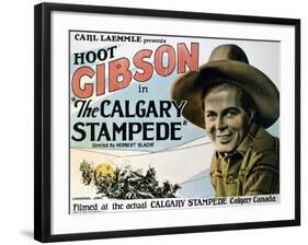 The Calgary Stampede, 1925, Directed by Herbert Blache-null-Framed Giclee Print