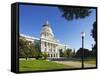 The California State Capitol.-Jon Hicks-Framed Stretched Canvas