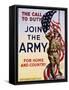 The Call to Duty for Home and Country Poster-null-Framed Stretched Canvas