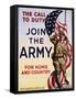 The Call to Duty for Home and Country Poster-null-Framed Stretched Canvas