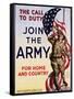 The Call to Duty for Home and Country Poster-null-Framed Stretched Canvas