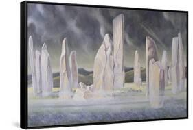 The Callanish Legend, Isle of Lewis, 1991-Evangeline Dickson-Framed Stretched Canvas