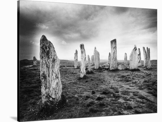 The Callanish Stones, Isle of Lewis, Outer Hebrides, Scotland-Simon Marsden-Stretched Canvas