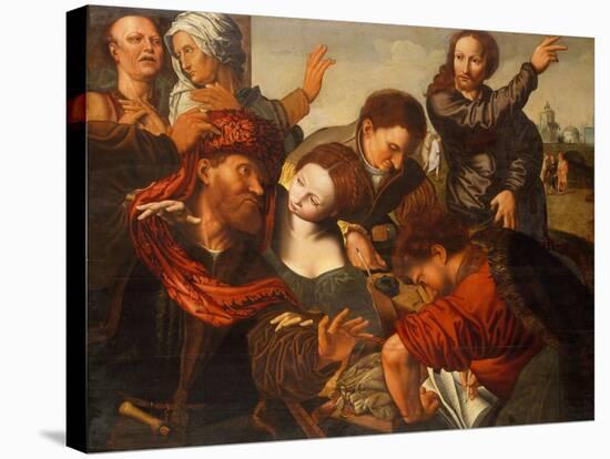 The Calling of Matthew, c.1524-64-Jan van Sanders Hemessen-Stretched Canvas