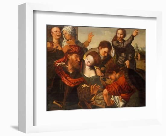 The Calling of Matthew, c.1524-64-Jan van Sanders Hemessen-Framed Giclee Print