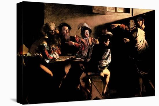 The Calling of Saint Mathew-Caravaggio-Stretched Canvas