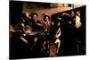 The Calling of Saint Mathew-Caravaggio-Stretched Canvas