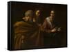 The calling of Saints Peter and Andrew by Michelangelo Caravaggio-Michelangelo Caravaggio-Framed Stretched Canvas