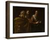 The calling of Saints Peter and Andrew by Michelangelo Caravaggio-Michelangelo Caravaggio-Framed Giclee Print