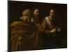 The calling of Saints Peter and Andrew by Michelangelo Caravaggio-Michelangelo Caravaggio-Mounted Giclee Print