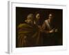 The calling of Saints Peter and Andrew by Michelangelo Caravaggio-Michelangelo Caravaggio-Framed Giclee Print