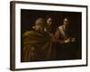 The calling of Saints Peter and Andrew by Michelangelo Caravaggio-Michelangelo Caravaggio-Framed Giclee Print