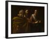 The calling of Saints Peter and Andrew by Michelangelo Caravaggio-Michelangelo Caravaggio-Framed Giclee Print