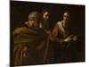 The calling of Saints Peter and Andrew by Michelangelo Caravaggio-Michelangelo Caravaggio-Mounted Giclee Print