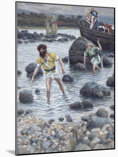 The Calling of St. James and St. John for 'The Life of Christ'-James Jacques Joseph Tissot-Mounted Giclee Print