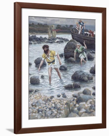 The Calling of St. James and St. John for 'The Life of Christ'-James Jacques Joseph Tissot-Framed Giclee Print