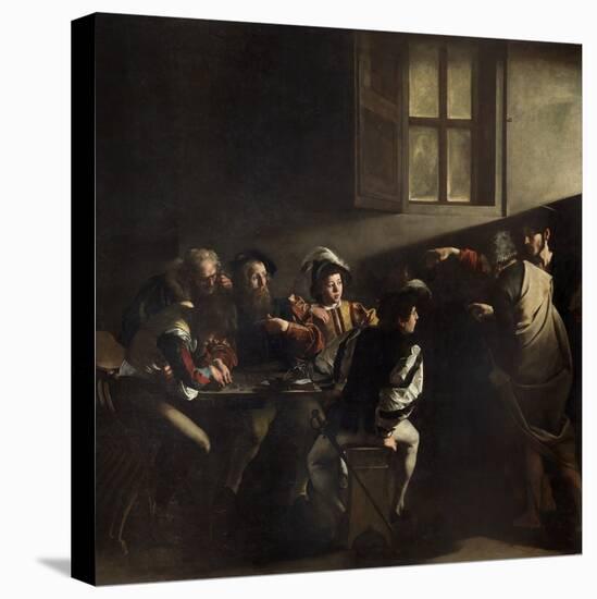 The Calling of St. Matthew by Caravaggio-null-Stretched Canvas